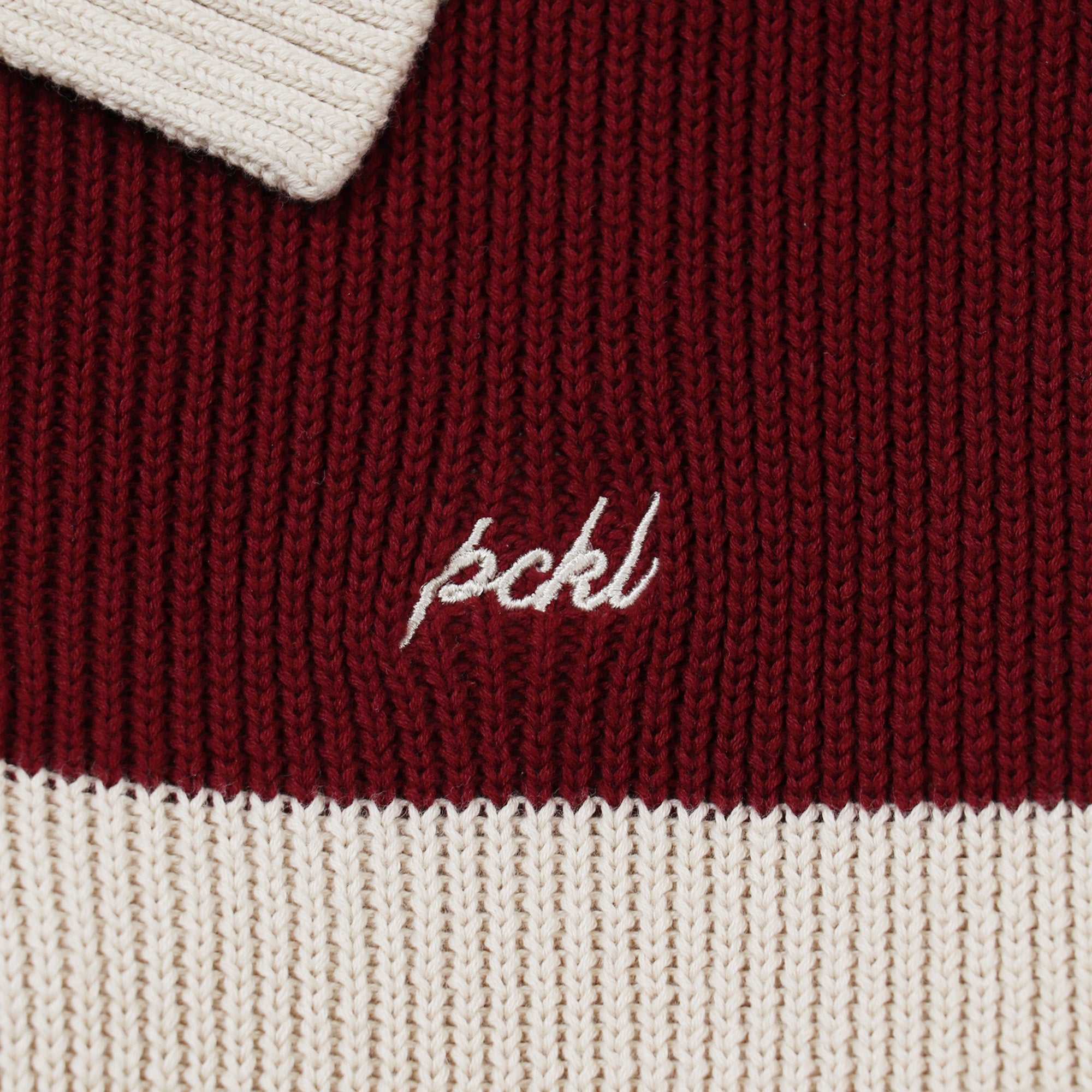 STRIPE SWEATER RED