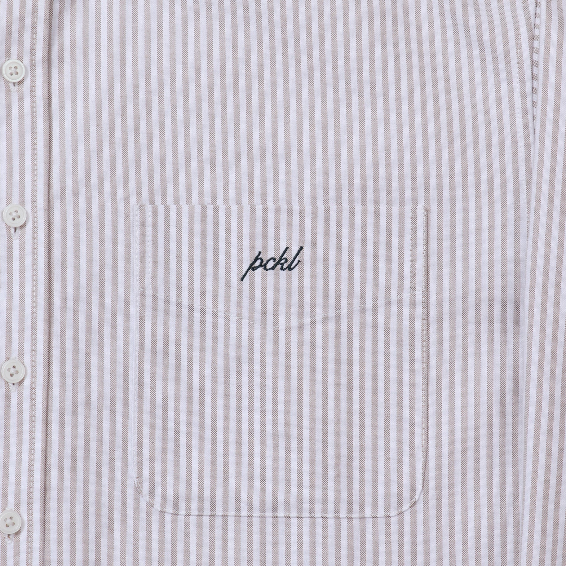STRIPE SHIRT BROWN