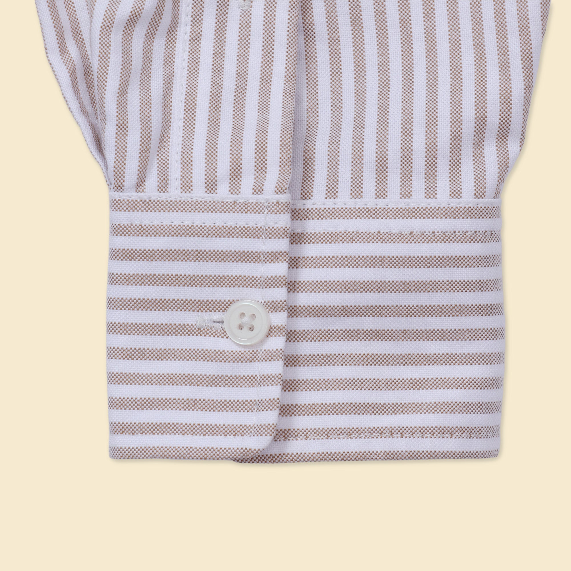 STRIPE SHIRT BROWN