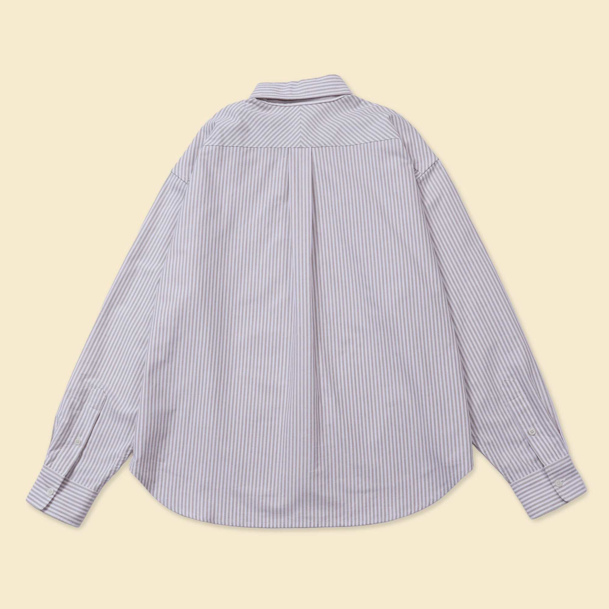 STRIPE SHIRT BROWN