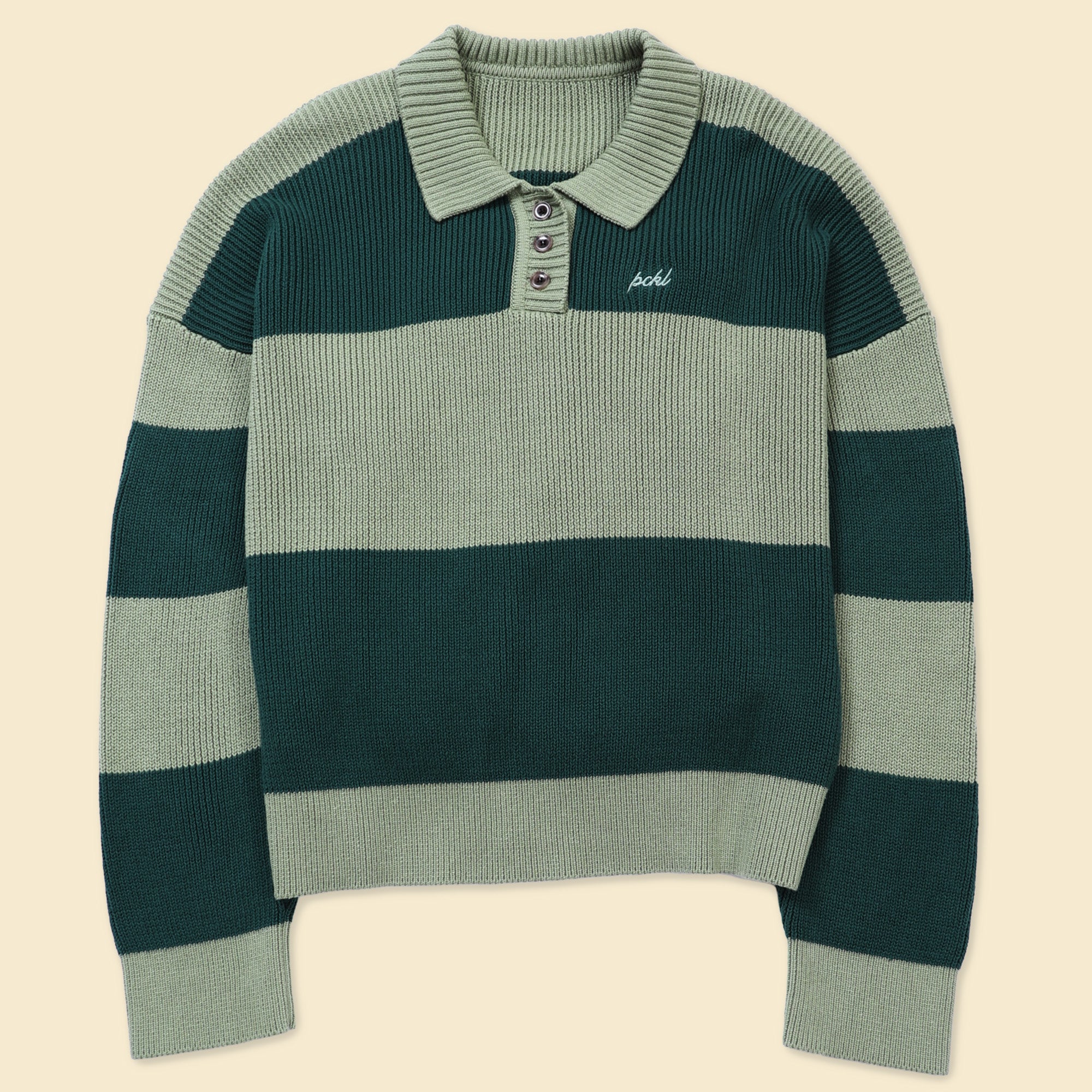 STRIPE SWEATER GREEN