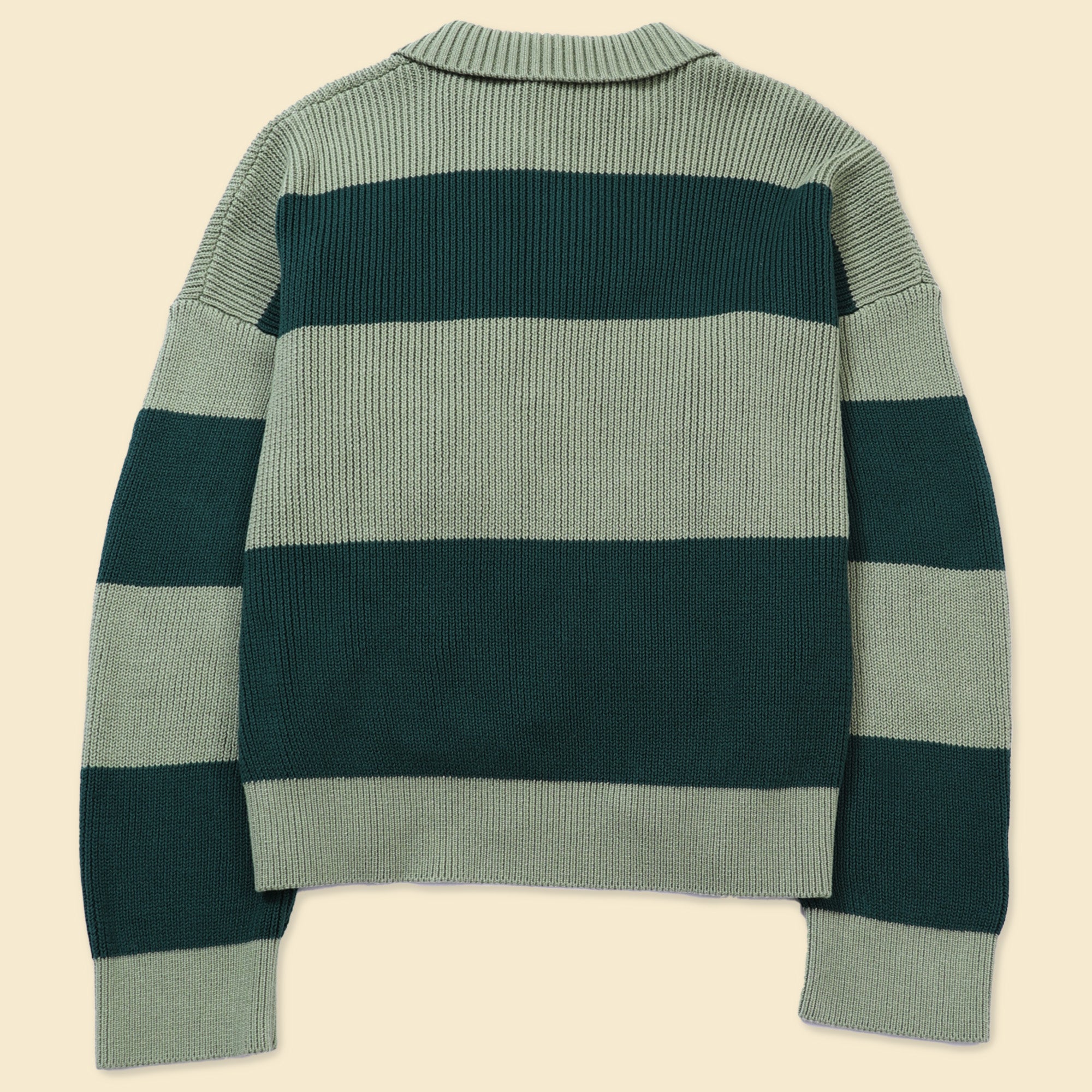 STRIPE SWEATER GREEN